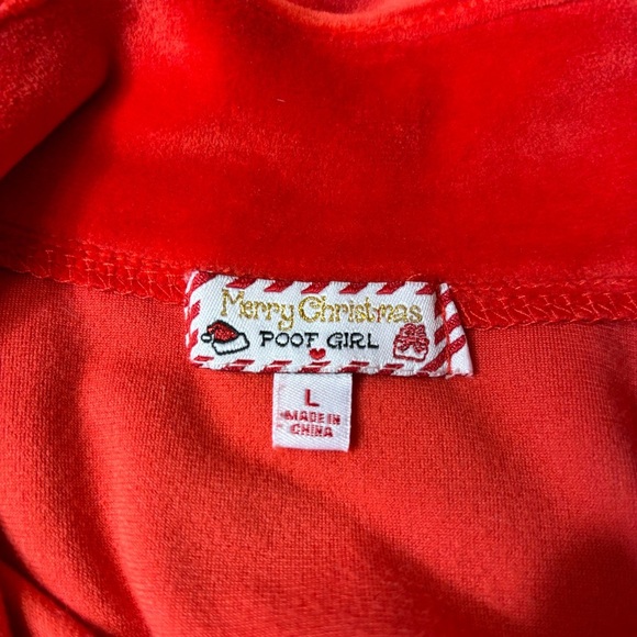 Frenchie ✨French Bulldog Boston Terrier Xmas Crop Sweater By POOF GIRL size L - Picture 5 of 5